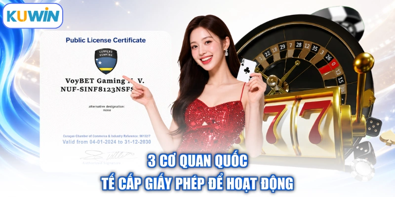 3 cơ quan quốc tế cấp giấy phép để hoạt động