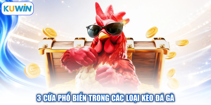 3 cửa phổ biến trong các loại kèo đá gà