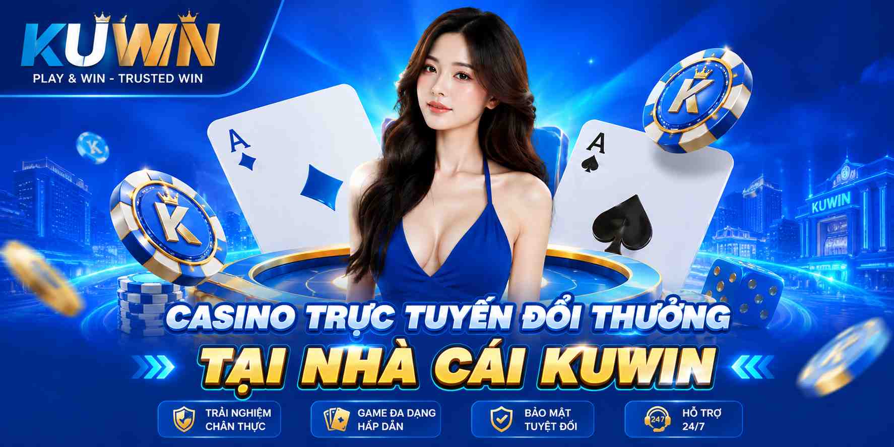casino Kuwin trực tuyến đổi thưởng đa dạng